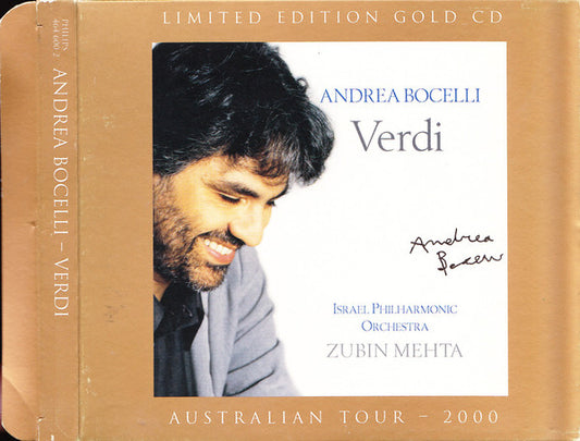 Andrea Bocelli : Verdi (CD, Album, Ltd, Gol)
