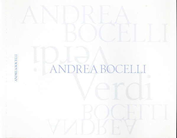 Andrea Bocelli : Verdi (CD, Album, Ltd, Gol)