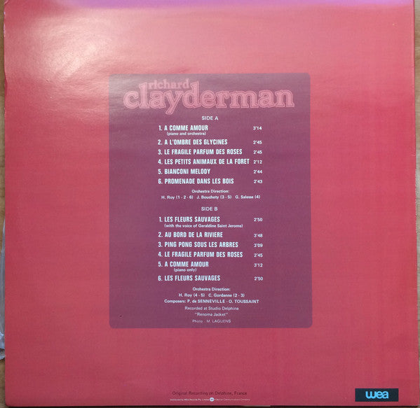 Richard Clayderman : A Comme Amour - Les Fleurs Sauvages (LP)