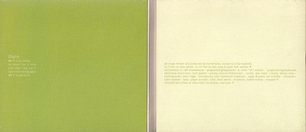 Mo' Horizons : Remember Tomorrow (CD, Album, Dig)