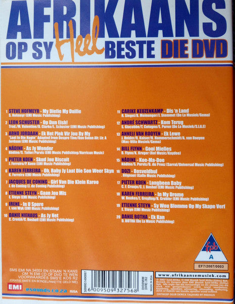 Various : Afrikaans Op Sy Heel Beste Die DVD (DVD, Comp)