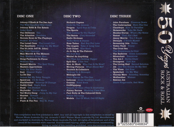 Various : 50 Years Of Australian Rock & Roll (3xCD, Comp, Ltd, Dig)