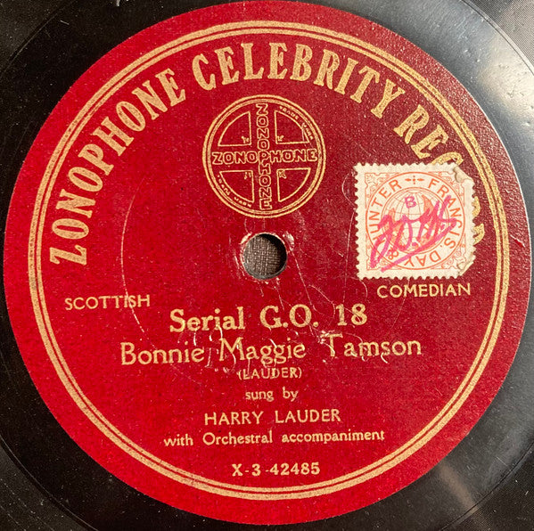 Harry Lauder : Bonnie Maggie Tamson / Doughie The Baker (Shellac, 10")