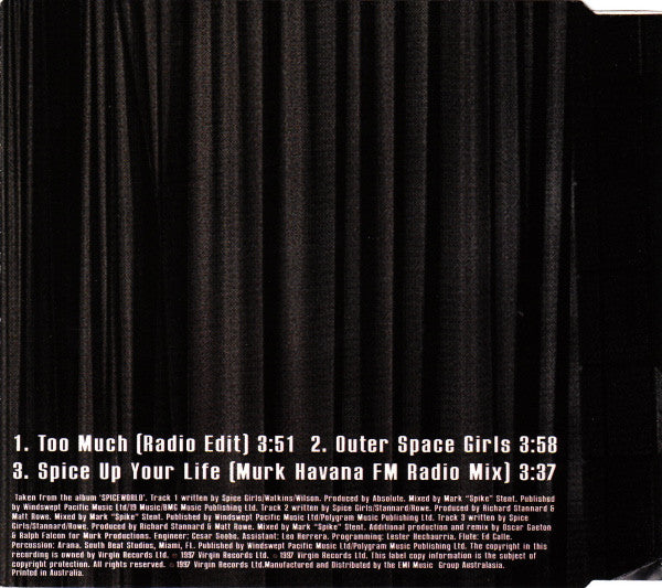 Spice Girls : Too Much (CD, Single)