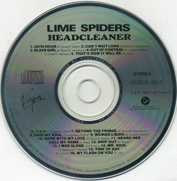 The Lime Spiders : Headcleaner (CD, Comp)