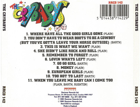 The Crybabys (2) : Where Have All The Good Girls Gone (CD, Album)