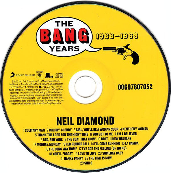 Neil Diamond : The Bang Years 1966-1968 (CD, Comp, Mono)