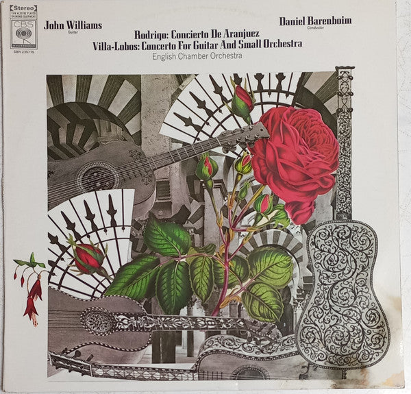 Joaquín Rodrigo / Heitor Villa-Lobos / John Williams (7), Daniel Barenboim, English Chamber Orchestra : Concierto De Aranjuez / Concerto For Guitar And Small Orchestra (LP)
