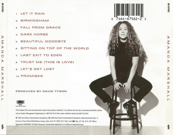 Amanda Marshall : Amanda Marshall (CD, Album)