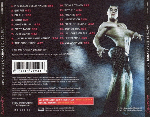 Cirque Du Soleil : Zumanity (Another Side Of Cirque Du Soleil) (CD, Album)