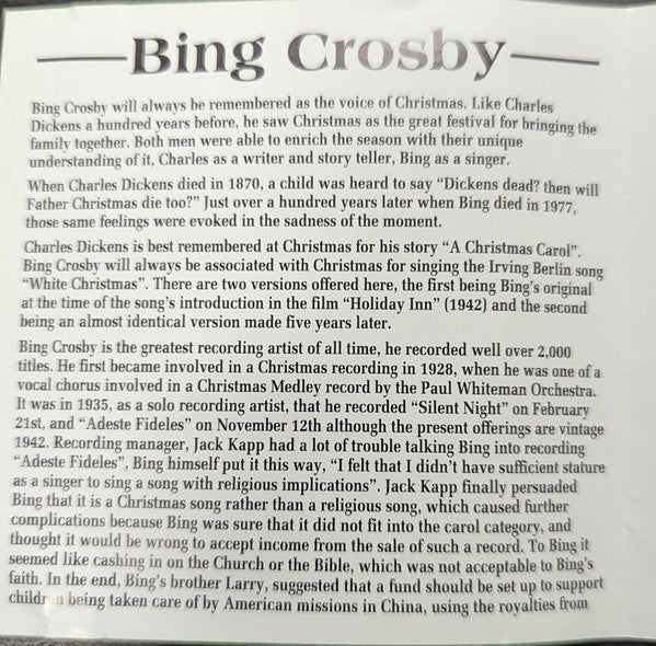 Bing Crosby : A Crosby Christmas (CD, Comp)