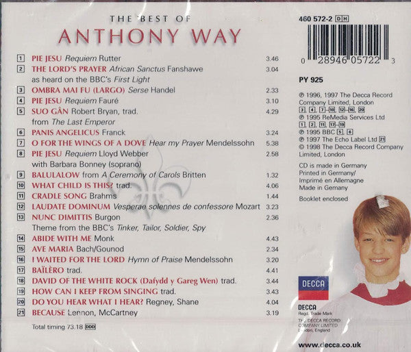 Anthony Way : The Best Of Anthony Way (CD)