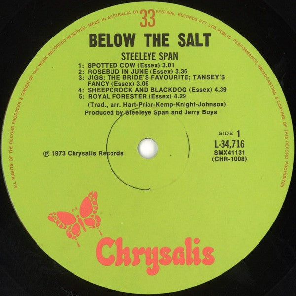 Steeleye Span : Below The Salt (LP, Album, RP, Gre)