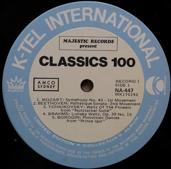 Various : Classics 100 (2xLP, Comp, Ltd)
