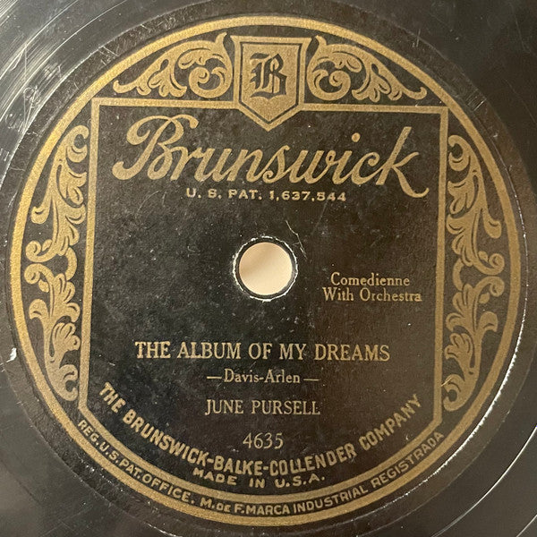 June Pursell : The Album Of My Dreams / Never Say Die (Shellac, 10")