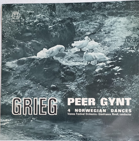 Edvard Grieg, Wiener Festspielorchester, Gianfranco Rivoli : Peer Gynt Suite No. 1, Op.46 / Peer Gynt Suite No. 2, Op.55 / Norwegian Dances Op. 35 (LP, Comp, Fli)