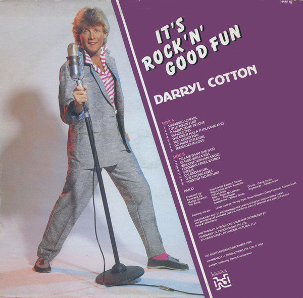 Darryl Cotton : It's Rock 'n' Good Fun (LP, Album)