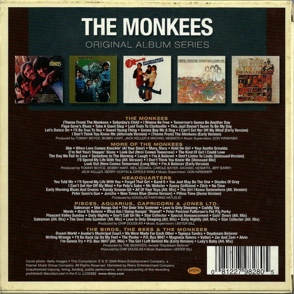 The Monkees : Original Album Series (CD, Album, RE + CD, Album, RE + CD, Album, RE + CD)