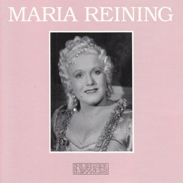 Maria Reining : Maria Reining Singt (CD, Comp, Mono, RM)