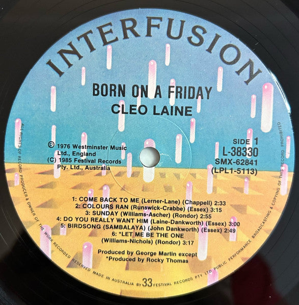 Cleo Laine : Born On A Friday (LP, Album)