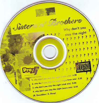 Sisters N' Brothers* : Why Don't You Stay The Night (CD, Maxi)