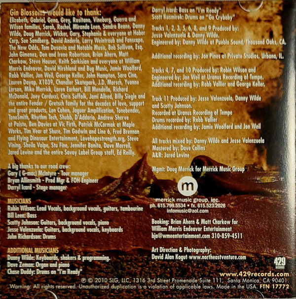 Gin Blossoms : No Chocolate Cake (CD, Album)