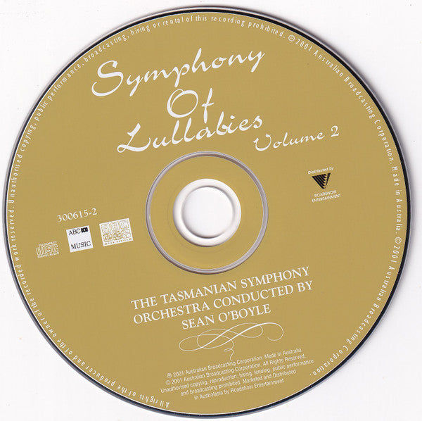 Tasmanian Symphony Orchestra : Symphony Of Lullabies Volume 2 (CD, Album)
