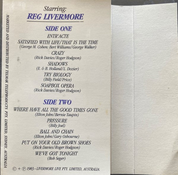 Reg Livermore : Livermore's Firing Squad (Cass)