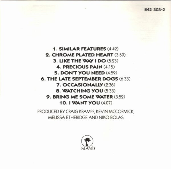 Melissa Etheridge : Melissa Etheridge (CD, Album, RE, Dis)