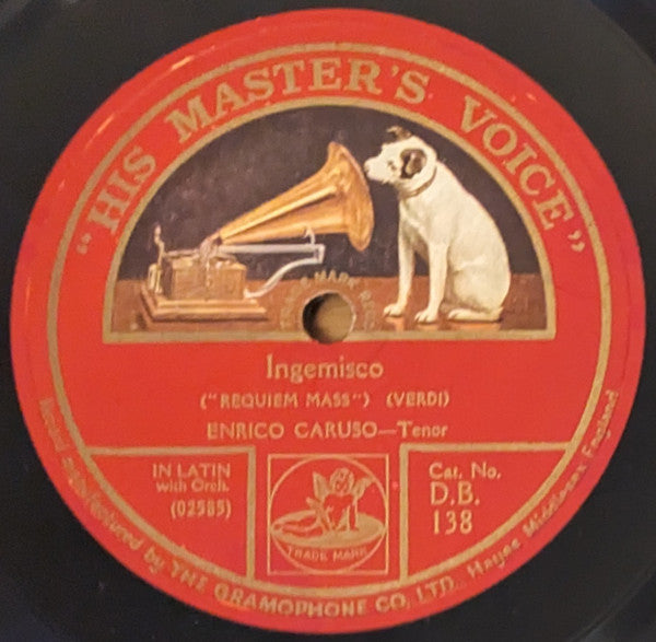 Enrico Caruso : Cujus Animam / Ingemisco (Shellac, 12")