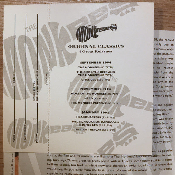 The Monkees : Head (CD, Comp, RE, RM)
