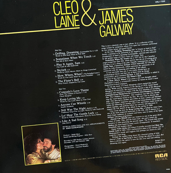Cleo Laine & James Galway : Sometimes When We Touch (LP, Album)