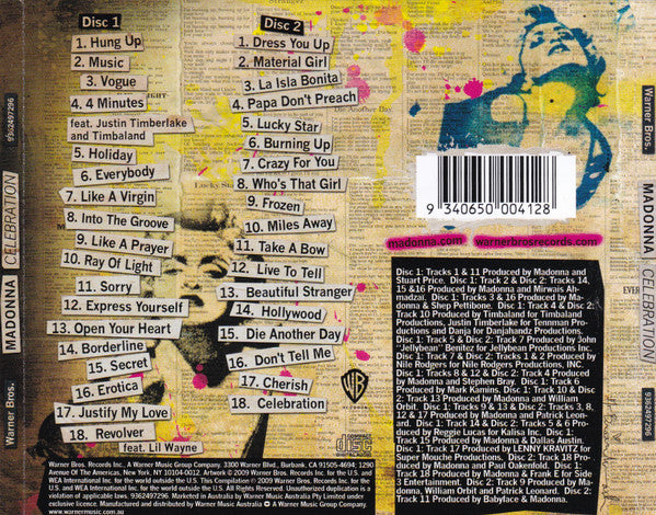 Madonna : Celebration (2xCD, Comp, RM, Cor)