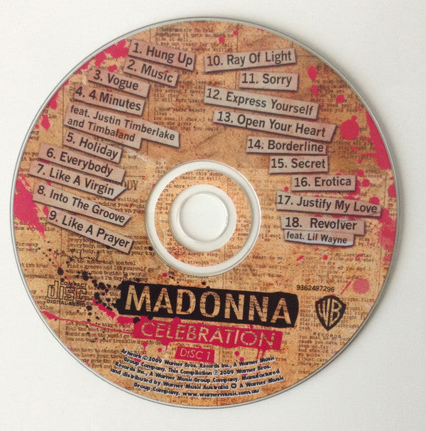 Madonna : Celebration (2xCD, Comp, RM, Cor)