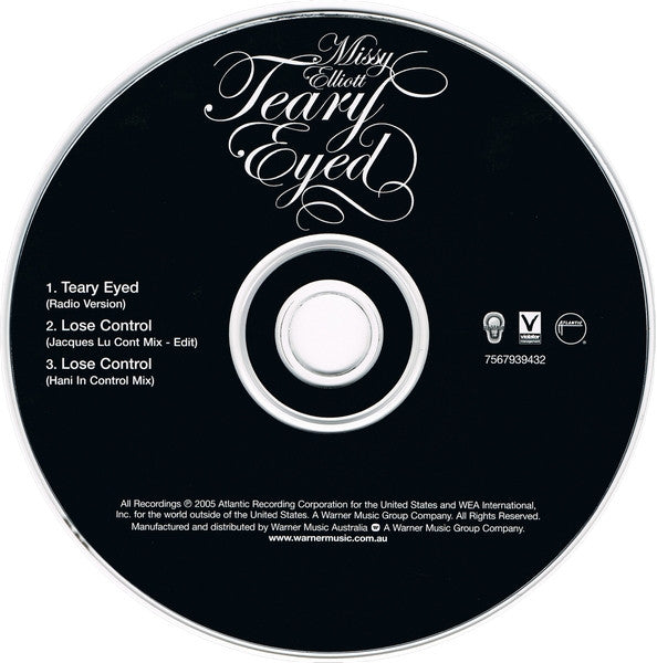 Missy Elliott : Teary Eyed (CD, Single)