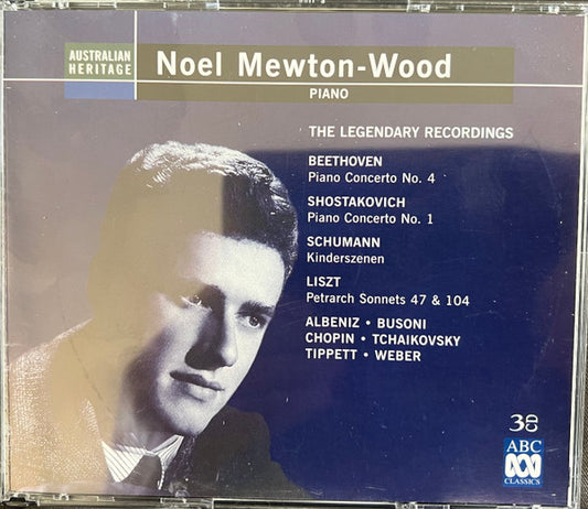 Noel Mewton-Wood*, Ludwig van Beethoven, Dmitri Shostakovich, Robert Schumann, Franz Liszt, Isaac Albéniz, Ferruccio Busoni, Frédéric Chopin, Pyotr Ilyich Tchaikovsky, Sir Michael Tippett, Carl Maria von Weber, Peter Pears, Max Rostal, Ida Haendel : Noel Mewton-Wood The Legendary Recordings (3xCD)
