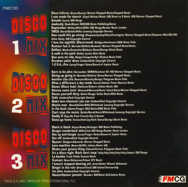 The Vision Mastermixers : Disco Megamix (CD, Mixed)