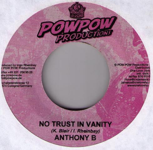 Anthony B / Cali P* : No Trust In Vanity / Right & Wrong (7")