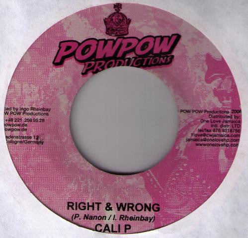 Anthony B / Cali P* : No Trust In Vanity / Right & Wrong (7")