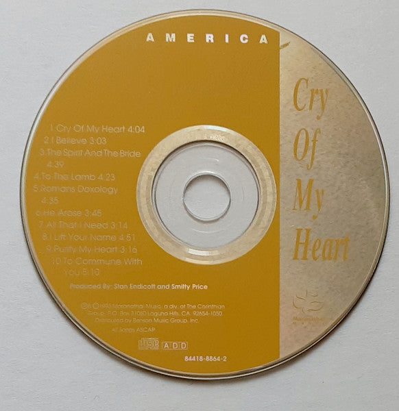 Various : Cry Of My Heart (CD, Album, Comp)