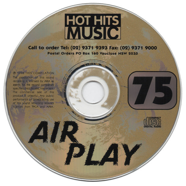 Various : Hot Hits Music - Air Play 75 (CD, Comp, Promo)