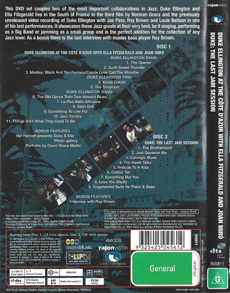 Duke Ellington With Ella Fitzgerald And Joan Miró : At The Côte D'Azur/Duke: The Last Jam Session (2xDVD-V, Multichannel, PAL, DTS)