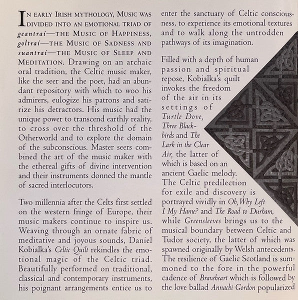 Daniel Kobialka : Celtic Quilt (CD, Album)