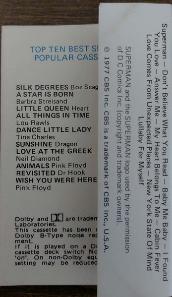 Barbra Streisand : Streisand Superman (Cass, Album)