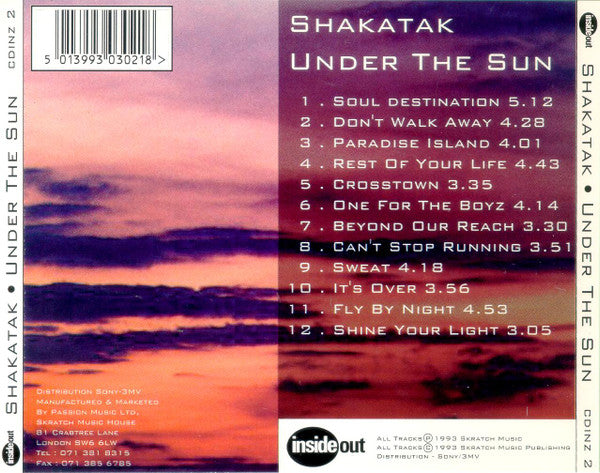 Shakatak : Under The Sun (CD, Album)