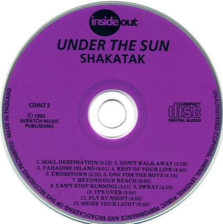 Shakatak : Under The Sun (CD, Album)