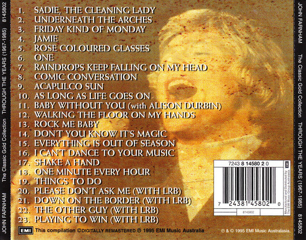 John Farnham : The Classic Gold Collection - Through The Years (1967-1985 (CD, Comp, RM)