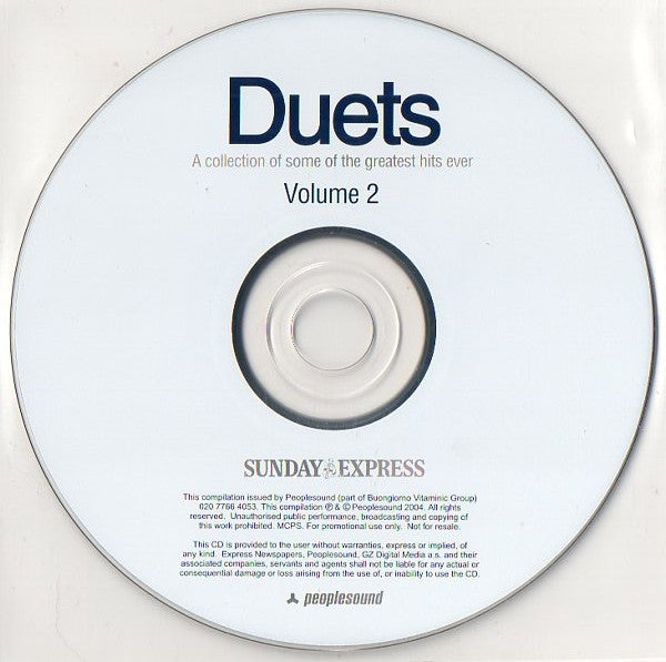 Various : Duets Volume 2 (CD, Comp, Promo)