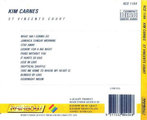 Kim Carnes : St.Vincent's Court (CD, Album, RE)