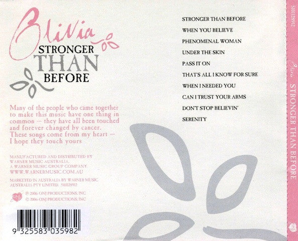 Olivia Newton-John : Stronger Than Before (CD, Album)